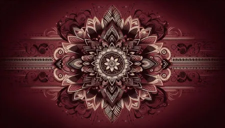 Maroon Background Hd With Tribal Designs For Ethnic-inspired Projects - Free Background Download
