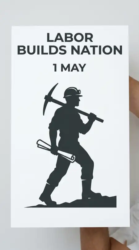 May Day Editable Template Free - Free International Labor Day Wishes 2026 Download
