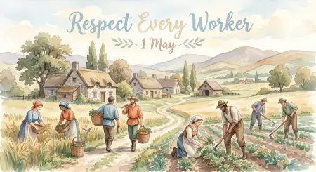 May Day Wishes Quotes And Images - Free International Labor Day Wishes 2026 Download