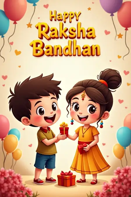 Meaningful Raksha Bandhan Messages For Children - Free Happy Raksha Bandhan Wishes For Children Download