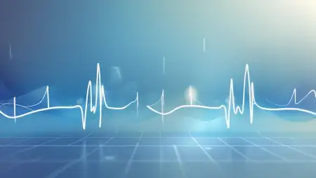Medical Background With ECG Line Design - Free Background Download
