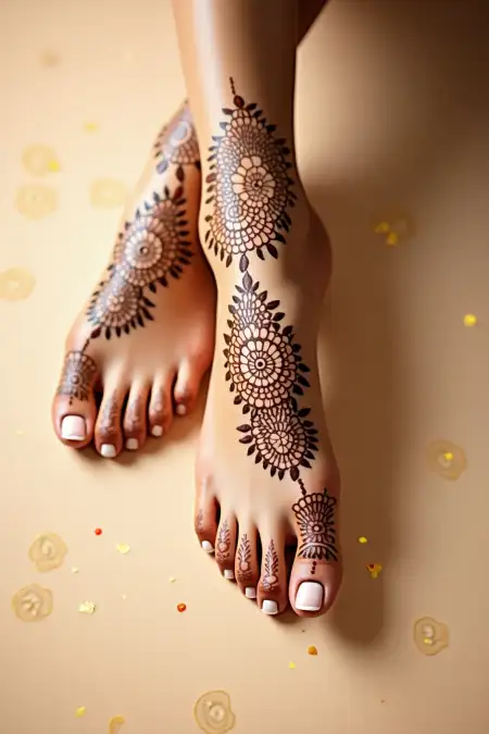 Mehndi Design Drawing Step By Step - Free Related Mehndi Design Image