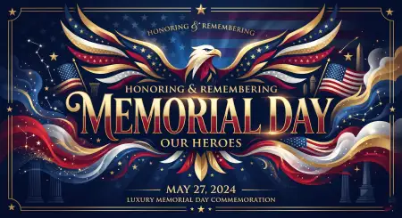 Free Memorial Day 2026 Freedom Celebration Vector Design Background Image Download