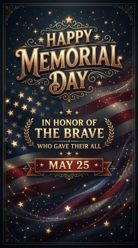 Memorial Day 2026 Hero Day Poster - Free Memorial Day 2026 Download
