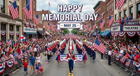 Memorial Day 2026 Patriotic Theme Background - Free Memorial Day 2026 Download