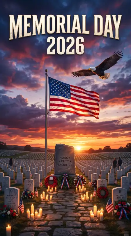 Free Memorial Day 2026 Remembrance Wallpaper For Mobile Background Image Download