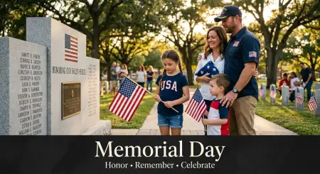 Free Memorial Day Greeting Card 2026 For Veterans Families Image Download