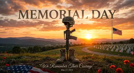 Free Memorial Day Greeting Card For Digital Download 2026 Image Download