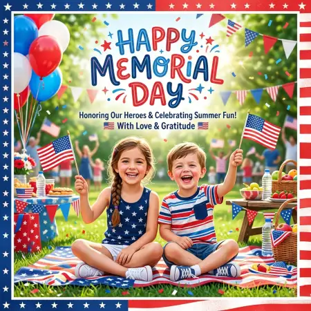 Free Memorial Day Greeting Card For Kids Activities 2026 Image Download