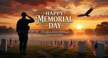 Free Memorial Day Greeting Card With American Soldiers 2026 Image Download