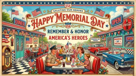 Free Memorial Day Greeting Card With American Tradition Theme 2026 Image Download
