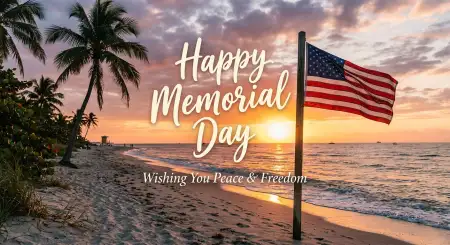 Free Memorial Day Greeting Card With Freedom Quotes 2026 Image Download