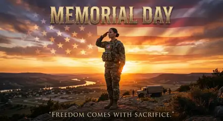 Free Memorial Day Greeting Card With Usa Army Tribute 2026 Image Download