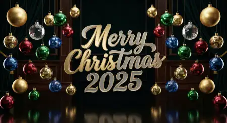 Merry Christmas 2025 Modern Design Background - Free Merry Christmas Background Download