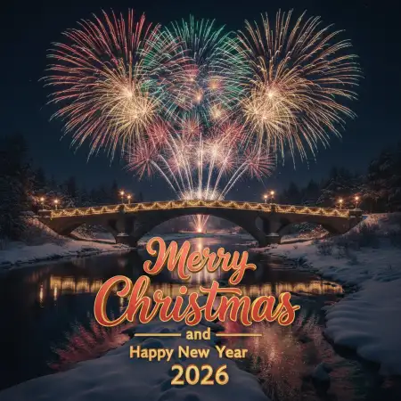 Merry Christmas And Happy New Year 2026 Modern Background - Free Merry Christmas And Happy New Year 2026 Download