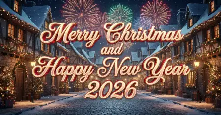 Merry Christmas And Happy New Year 2026 Social Media Post - Free Merry Christmas And Happy New Year 2026 Download