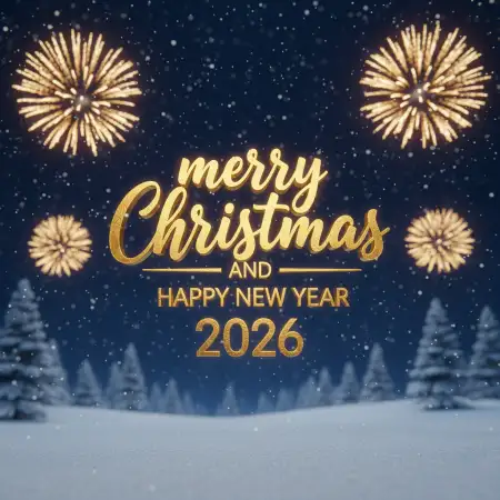 Merry Christmas And Happy New Year 2026 Vector Design - Free Merry Christmas And Happy New Year 2026 Download