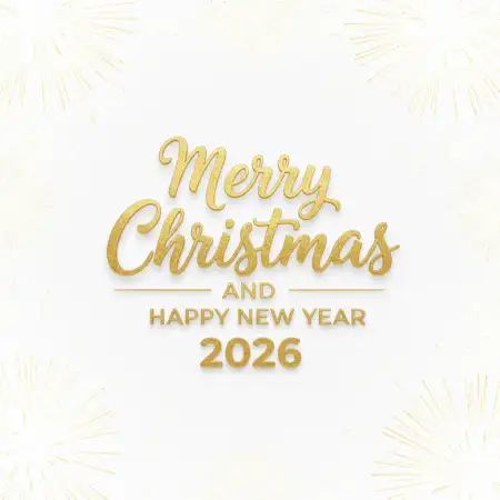 Merry Christmas And Happy New Year 2026 Winter Background - Free Merry Christmas And Happy New Year 2026 Download