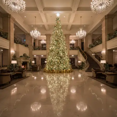 Free Merry Christmas Background Hd With Winter Scene Background Download