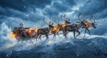 Merry Christmas Background With Fireplace Cozy Room - Free Merry Christmas Background Download