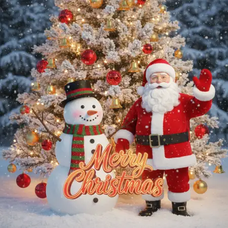 Free Merry Christmas Greeting Cards For Whatsapp Background Download