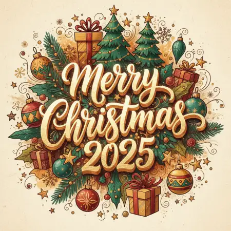 Merry Christmas Greetings 2025 Warm Greetings - Free Merry Christmas Greetings 2025 Download
