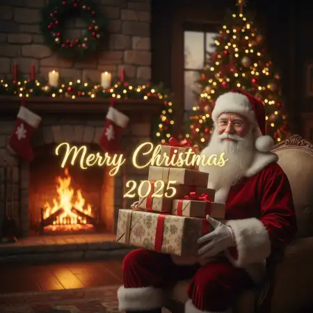 Merry Christmas Greetings 2025 With Christmas Tree - Free Merry Christmas Greetings 2025 Download