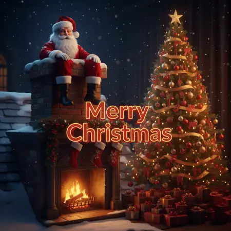 Merry Christmas Star And Lights Decoration Photos - Free Photo Download