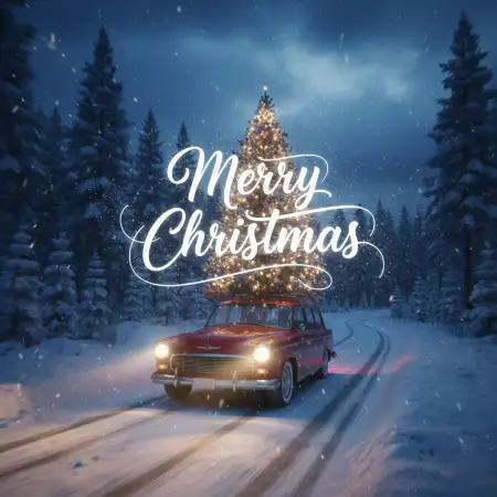 Free Merry Christmas Wishes For New Year Background Download