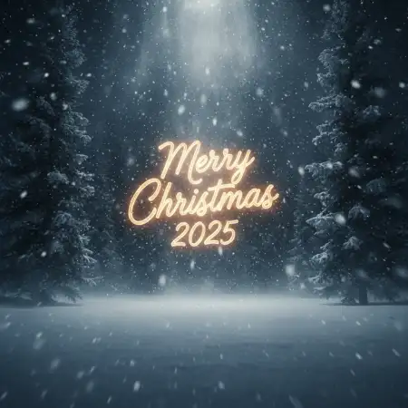 Free Merry Christmas Wishes Messages 2025 Background Download