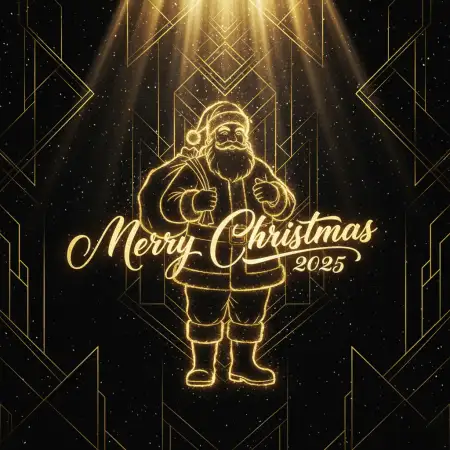 Free Merry Christmas Wishes Red Theme 2025 Background Download