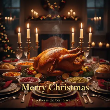 Free Merry Christmas Wishes With Beautiful Quotes Background Download