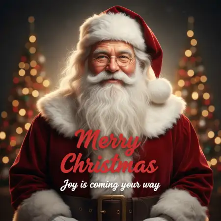 Free Merry Christmas Wishes With Blessings And Joy Background Download