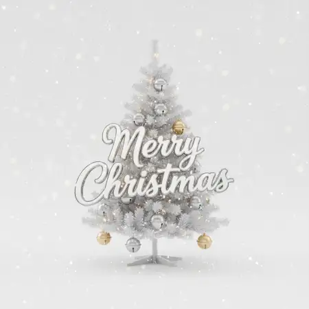 Free Merry Christmas Wreath Design Png Background Download