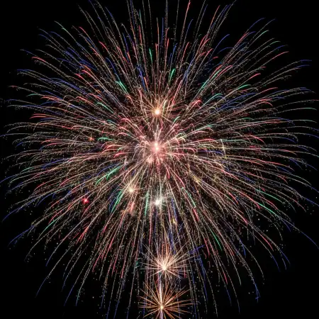 Free Midnight New Year Fireworks Background Background Download