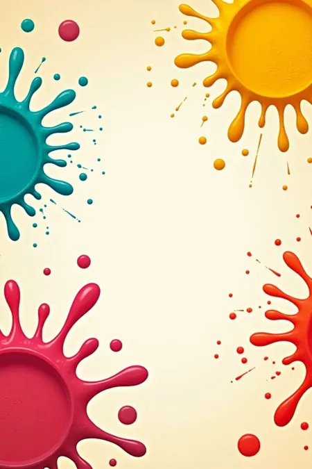 Modern Digital Art Backgrounds Featuring Pichkari, Rang, And Gulal - Free Background Download