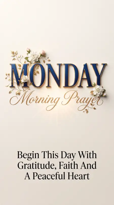 monday morning prayer - Monday Good Morning