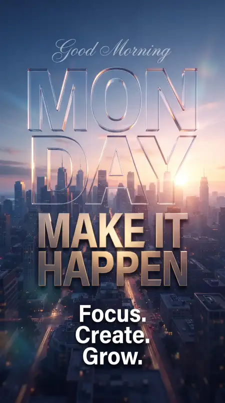 monday motivation for a new week - Monday Good Morning