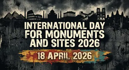 Free Monuments Day Typography Poster Design Background Image Download