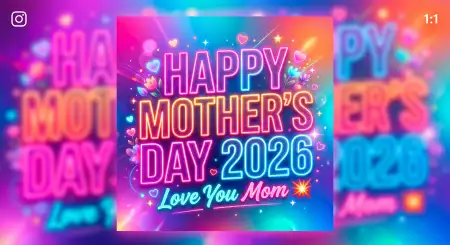Mothers Day 2026 Poster Design Ideas - Free Happy Mothers Day 2026 Download