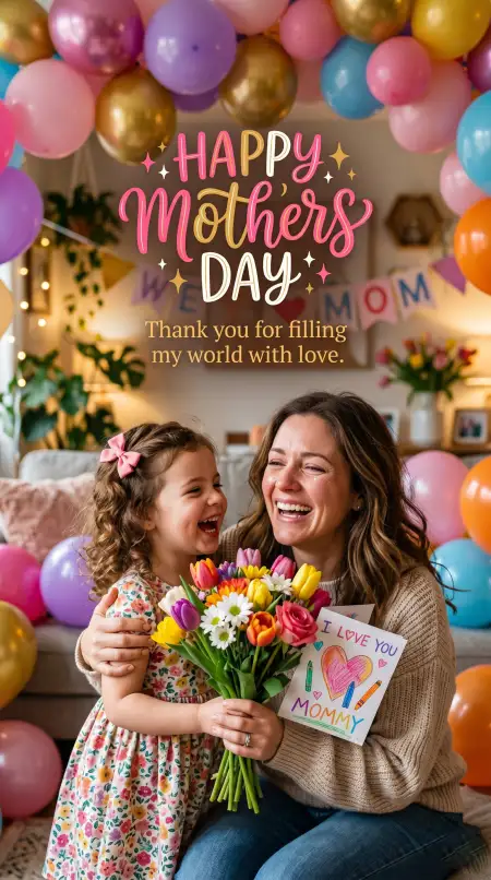 Mothers Day Loving Mom Captions - Free Mothers Day Status Download