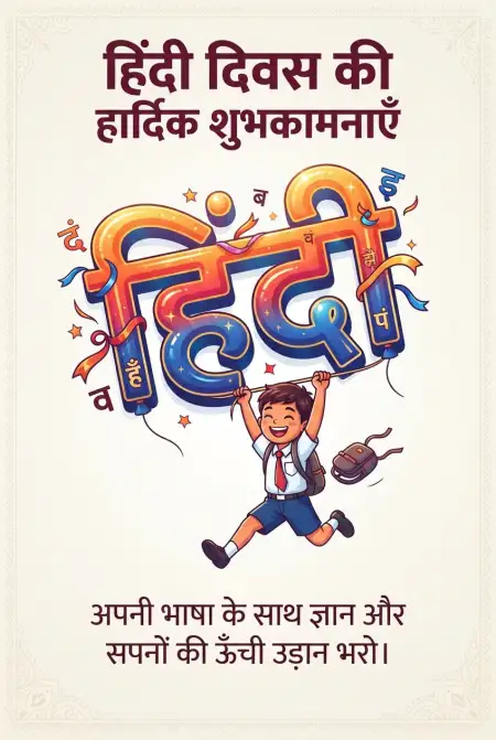 motivational hindi diwas wishes 2026