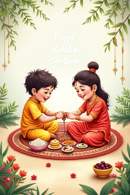 Motivational Rakhi Quotes For Students - Free Happy Raksha Bandhan Wishes For Children Download