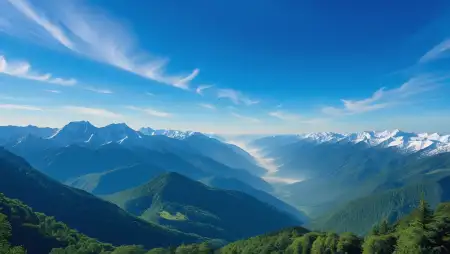 Mountain View Background Image - Free Zoom Background Download