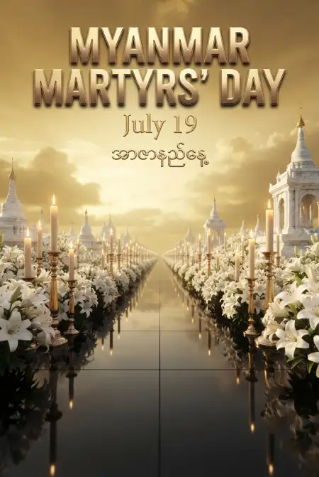 Myanmar Martyrs Day 2026 - Free Myanmar Martyrs Day 2026 Download