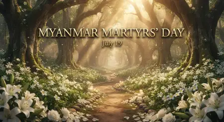 Myanmar Martyrs Day Desktop Wallpaper - Free Myanmar Martyrs Day 2026 Download