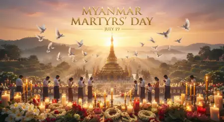 Myanmar Martyrs Day High Resolution Image - Free Myanmar Martyrs Day 2026 Download