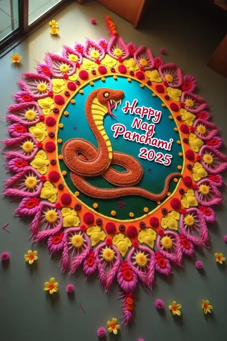Nag Panchami 2025 Special Photo For Whatsapp - Free Happy Nag Panchami Download