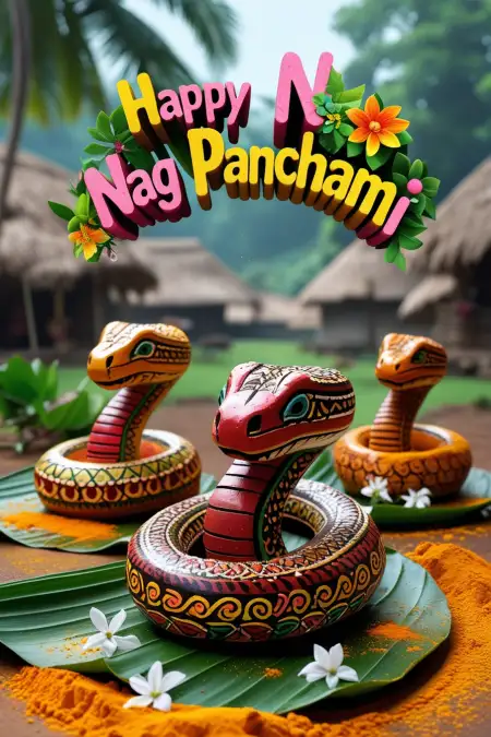Nag Panchami Celebration Photo PNG Format - Free Happy Nag Panchami Download