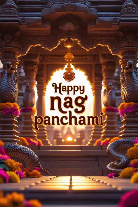Nag Panchami Festival Greeting Card - Free Happy Nag Panchami Download